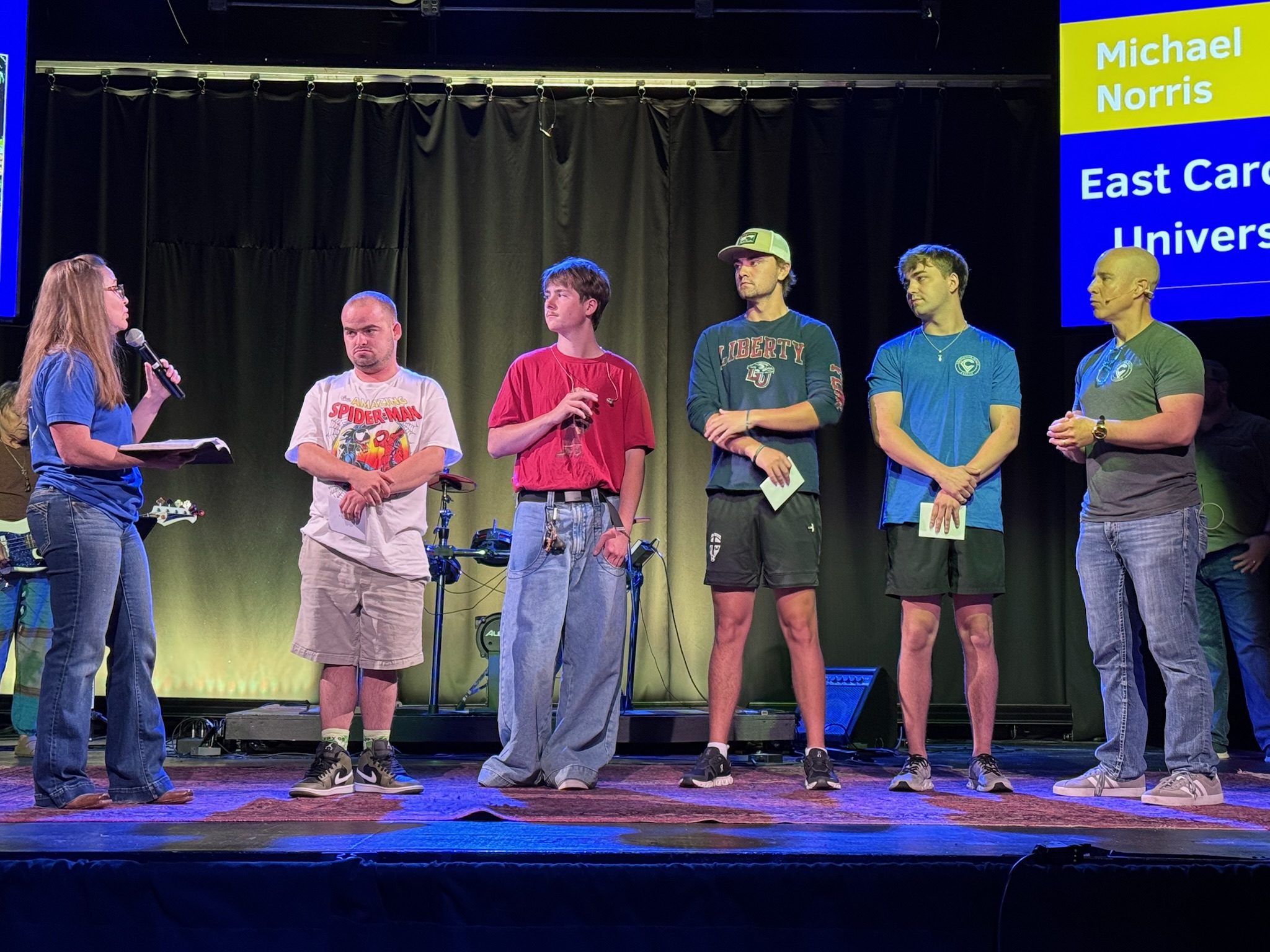 CVC students serving on Sunday morning
